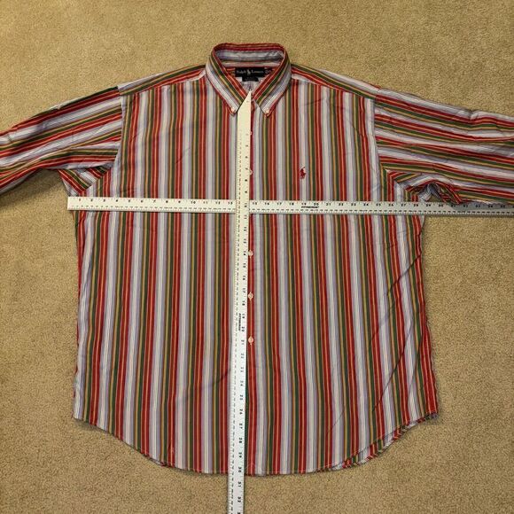 Vintage Polo Ralph Lauren Button Down Shirt Men’s Size XL Blake Multi Striped - Picture 4 of 7